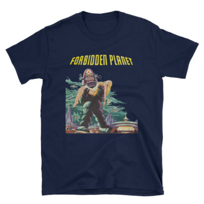 Forbidden Planet / Robby The Robot - Golden Age Scifi - Budget Short-Sleeve budget Unisex T-Shirt - Image 2