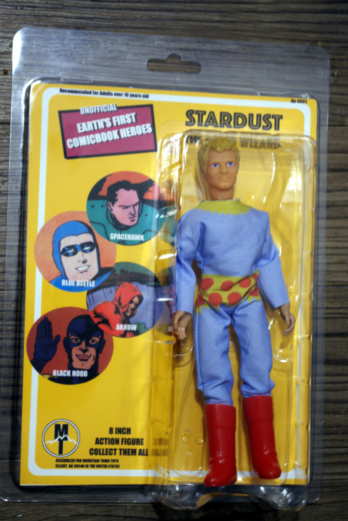 A doll of Stardust the Super Wizard, at mego scale 