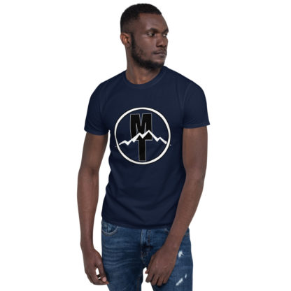 Mountain Town Toys – Black And White logo T – Variation 2 – Short-Sleeve Unisex T-Shirt - Image 4