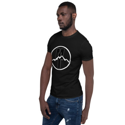 Mountain Town Toys – Black And White logo T – Variation 2 – Short-Sleeve Unisex T-Shirt - Image 3