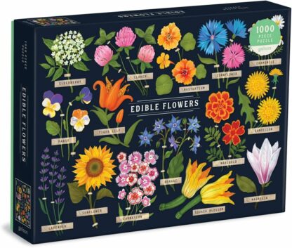 Edible Flowers 1000 Piece Puzzle - Galison - Board Games