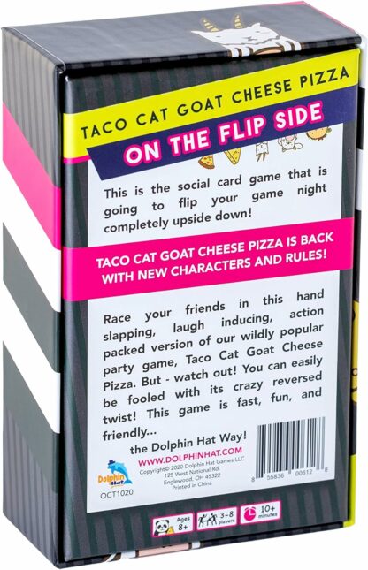 Taco Cat Goat Cheese Pizza on Flip Side - Dolphin Hat Games - Board Games - Image 2