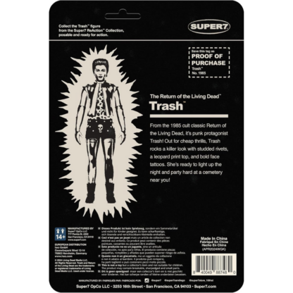Super7 Return of The Living Dead Reaction Figures Wave 04 Trash (Monster Glow) - Image 2