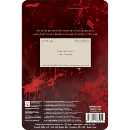 Super7 American Psycho Reaction Figures Wave 01 Patrick Bateman (Raincoat) - Image 2