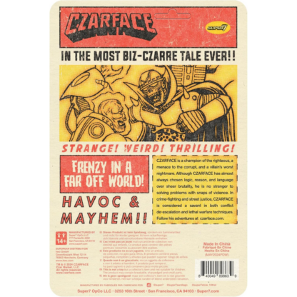 Super7 Czarface Reaction Figures Wave 11 Czarface (Orange & Black) - Image 3