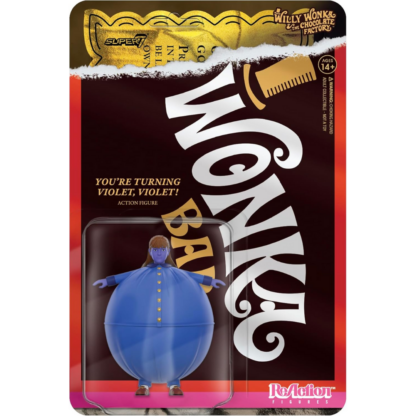 Super7 Willy Wonka & The Chocolate Factory Reaction Figures Wave 03 Violet Beauregarde (Blueberry) - Image 3