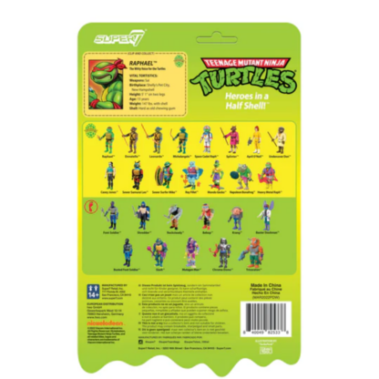 SUPER7 Teenage Mutant Ninja Turtles Raphael Mutagen Ooze Reaction Figure 3.75" - Image 2