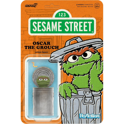 Super7 Reaction Sesame Street Oscar The Grouch 3.75" - Image 3