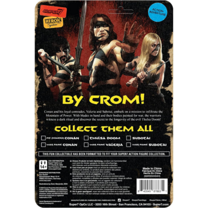 Super7 Conan The Barbarian Reaction Figures Wave 02 Subotai (War Paint) - Image 3