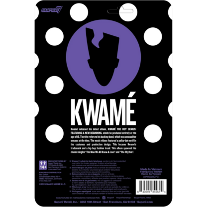 Super7 Kwamé Black and White Polka Dot 3.75" - Image 2