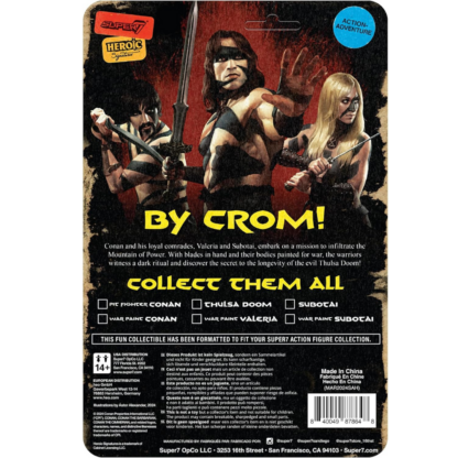 Super7 Conan The Barbarian Reaction Figures Wave 02 Valeria (War Paint) - Image 3