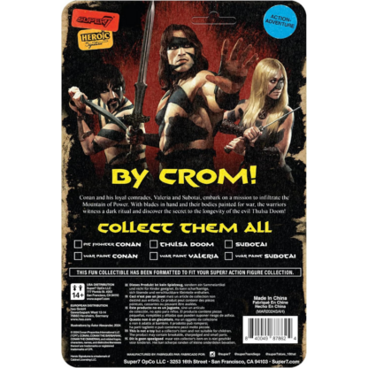 Super7 Conan The Barbarian Reaction Figures Wave 02 Conan (War Paint) - Image 2