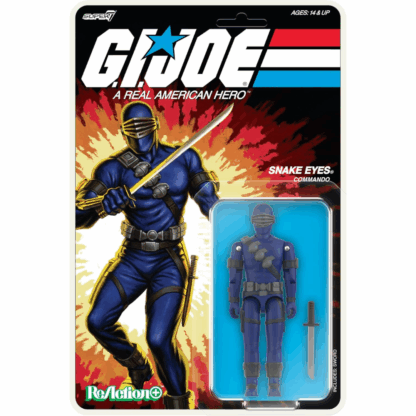 Super7 G.I. Joe Reaction+ Wave 03 (Cartoon) - Snake Eyes (Cartoon) - Image 2