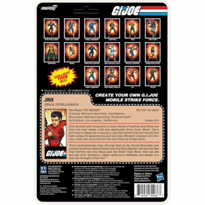 Super7 G.I. Joe Reaction+ Wave 04 (Movie Collection) - Jinx - Image 2