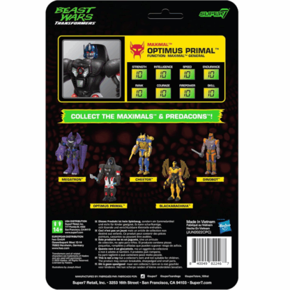 Super7 Transformers Beast Wars ReAction Optimus Primal - Image 2
