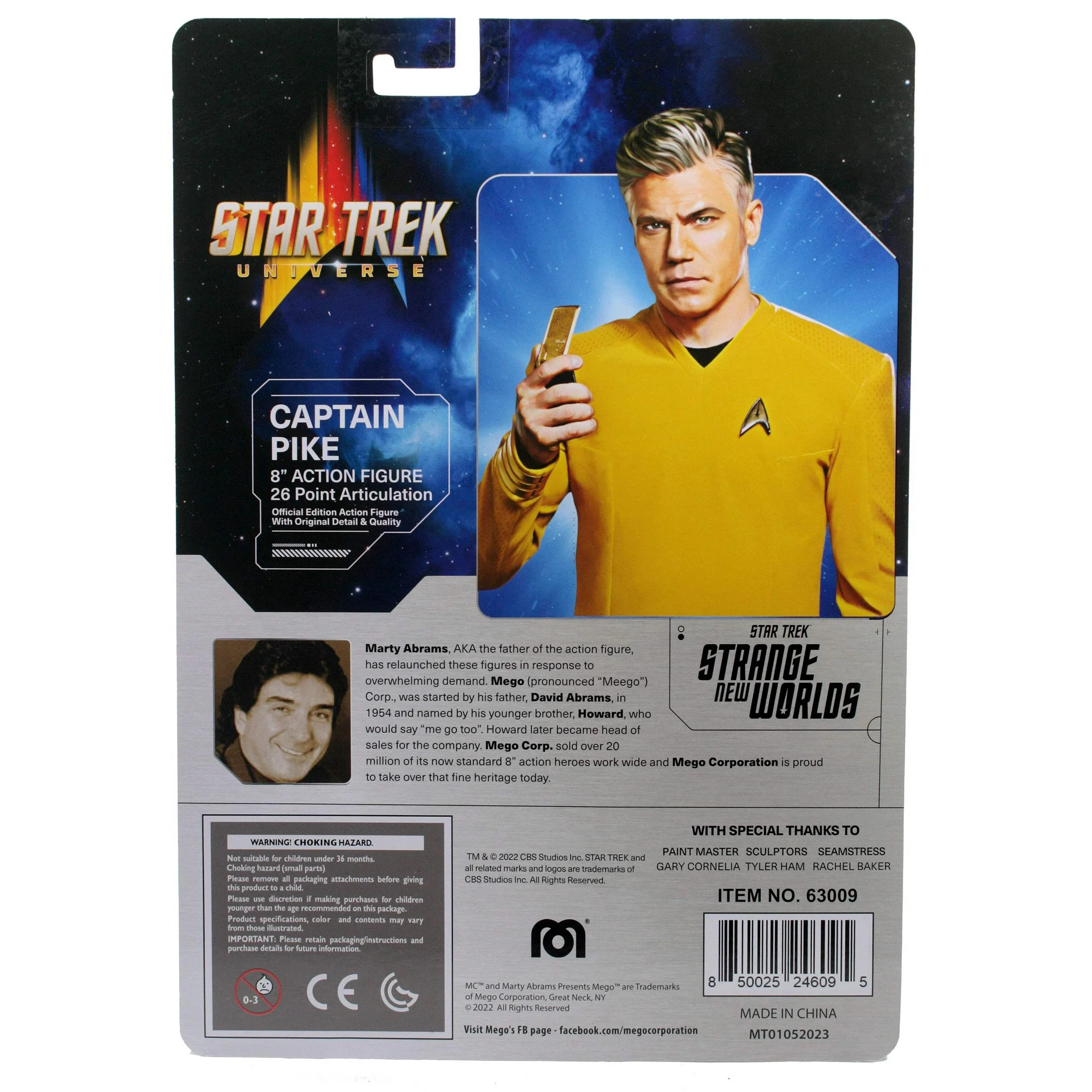 Mego - Star Trek: Strange New Worlds - Captain Pike 8" Action Figure - Image 7