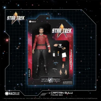 Captain Sulu 7" Star Trek VI: The Undiscovered Country Nacelle Premium Action Figure Collectible