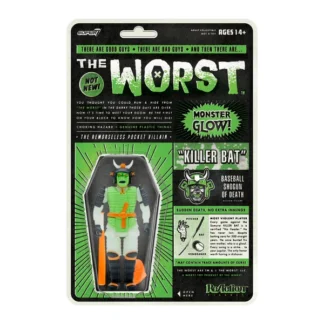 Super7 ReAction Figure, The WORST: Killer Bat (Hell-Oween Glow)