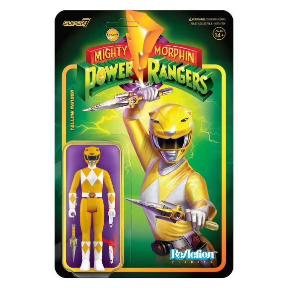 Super7 ReAction Figure, Mighty Morphin' Power Rangers: Yellow Ranger